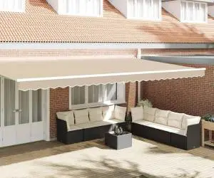 vidaXL Jaluzea pentru Cadru de 6m Bej, dimensiuni 5,8x0,2m
