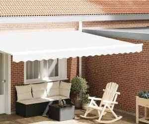 vidaXL Obloane pentru Marco 4.5 m Alb 4.3x0.2 m