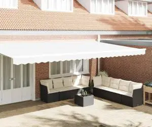 vidaXL Cadru pentru Marchize de 6 m Alb 5.8x0.2 m