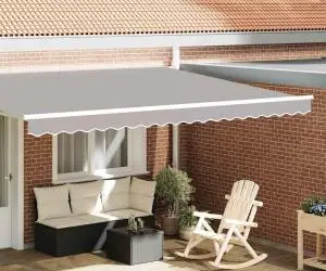 vidaXL Marchiza de 4.5m gri deschis 4.3x0.2m