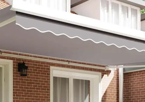 Țesătură pentru umbra de 5 m Gri deschis 4.8x0.2 m - 3/5