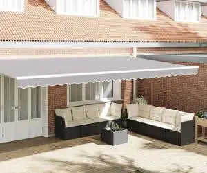 vidaXL Falduri pentru cort , gri deschis, pentru cadru de 6m 5.8x0.2 m