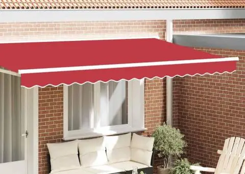 Marchiză Valance pentru Cadru de 3.5m Roșie 3.3x0.2m - 1/5