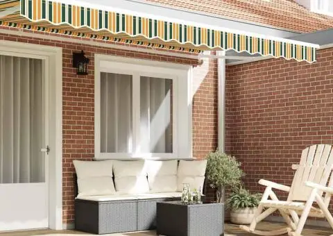 Marchiza de 4m, verde și galben, 3.8x0.2m - 3/5