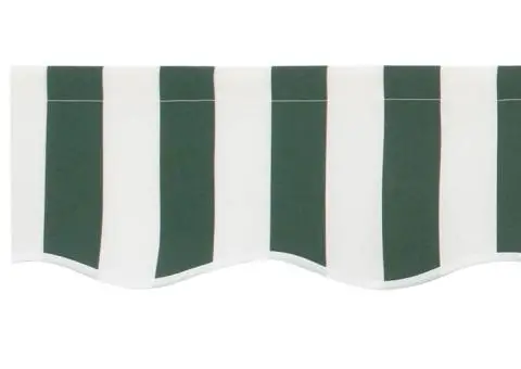 Îmbrăcăminte pentru marchiză, 4,5 m, Verde și Alb, 4,3x0,2 m - 5/5