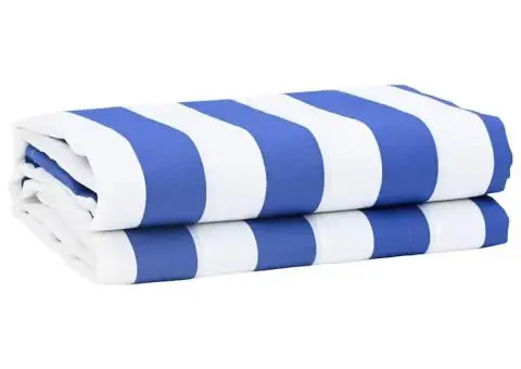 Material de înlocuire pentru marchiză Albastru și Alb 10x1.6 m - 1/5