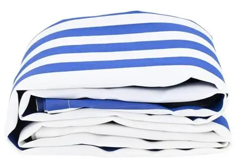 Material de înlocuire pentru marchiză Albastru și Alb 10x1.6 m - 3/5