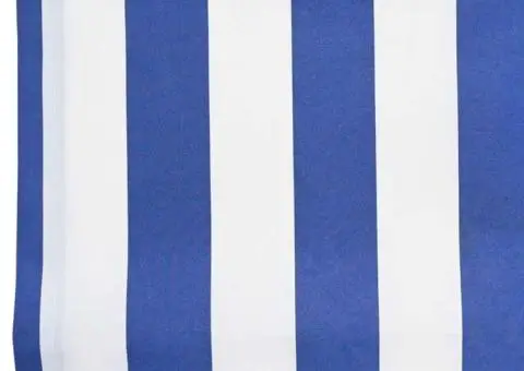 Material de înlocuire pentru marchiză Albastru și Alb 10x1.6 m - 4/5