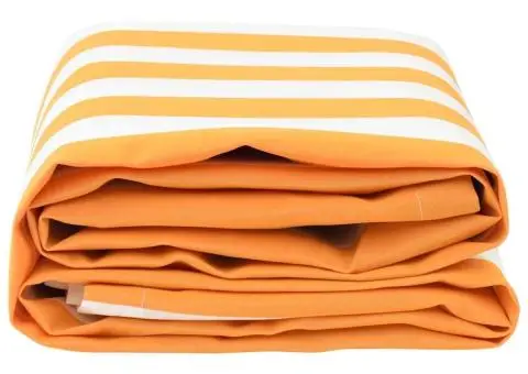 Material pentru umbrela de schimb Galben și Alb 10x1.6 m - 3/5