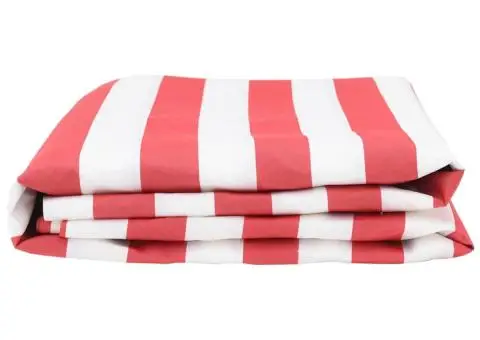 Țesătură de înlocuire pentru marchize roșie și albă 10x1.6 m - 3/5