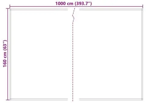 Marchiză de înlocuire multicolor 10x1,6 m - 5/5