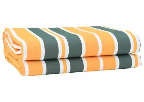 Material de înlocuire pentru copertină Verde și Galben 10x1.6 m - 1/5