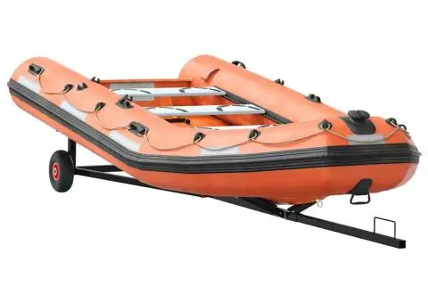 Remorcă pentru barcă, 212-302 cm, lungime reglabilă 160 kg oțel - 3/5