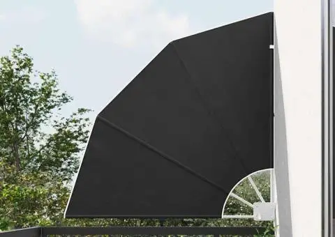 Ecran de intimitate pentru balcon Manual Antracit 115 x 115 cm - 1/5