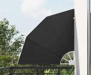 vidaXL Ecran de intimitate pentru balcon Manual Antracit 115 x 115 cm