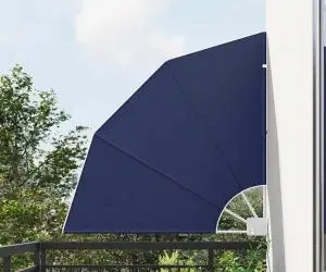 vidaXL Ecran de intimitate pentru balcon Manual Bleumarin 115 x 115 cm