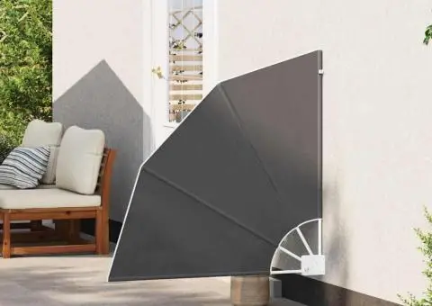 Ecran de intimitate pentru balcon Negru 115 x 115 cm țesătură - 3/5