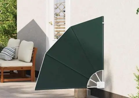 Ecran de intimitate pentru balcon Verde închis 115 x 115 cm - 3/5