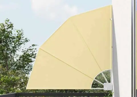 Ecran de intimitate pentru balcon Nisipiu 115 x 115 cm țesătură - 1/5