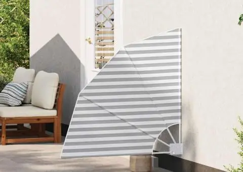 Ecran de intimitate pentru balcon Antracit și alb 115 x 115 cm - 3/5