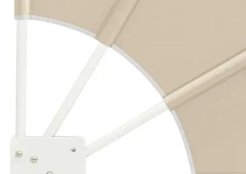 Ecran de intimitate pentru balcon Bej 160 x 160 cm țesătură - 5/5