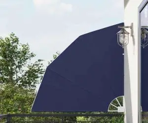 vidaXL Ecran de intimitate pentru balcon Manual Bleumarin 140 x 140 cm