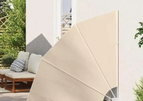 Ecran de intimitate pentru balcon Bej 140 x 140 cm țesătură - 3/5