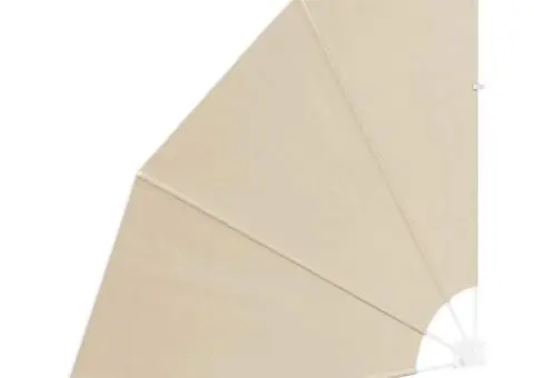 Ecran de intimitate pentru balcon Bej 140 x 140 cm țesătură - 4/5