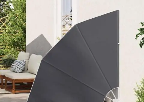 Ecran de intimitate pentru balcon Negru 140 x 140 cm țesătură - 3/5