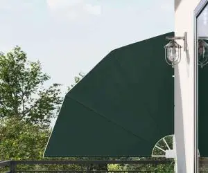 vidaXL Ecran de intimitate pentru balcon Verde închis 140 x 140 cm