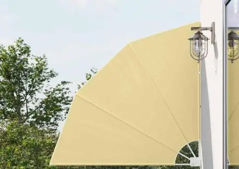 Ecran de intimitate pentru balcon Nisipiu 140 x 140 cm țesătură - 1/5