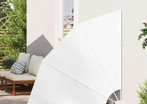 Ecran de intimitate pentru balcon Alb 140 x 140 cm țesătură - 3/5