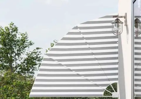 Ecran de intimitate pentru balcon Antracit și alb 140 x 140 cm - 1/5