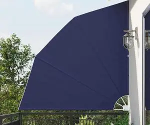 vidaXL Ecran de intimitate pentru balcon Manual Bleumarin 210 x 210 cm