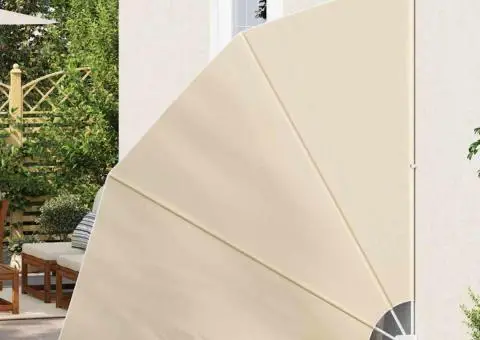 Ecran de intimitate pentru balcon Bej 210 x 210 cm țesătură - 3/5