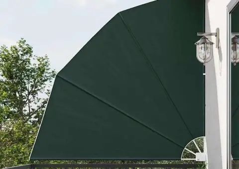 Ecran de intimitate pentru balcon Verde închis 210 x 210 cm - 1/5