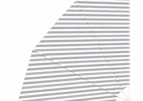 Ecran de intimitate pentru balcon Antracit și alb 210 x 210 cm - 4/5