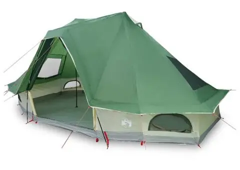 Cort de Familie Tipi Verde pentru 6 Persoane, Rezistent la apă - 3/5