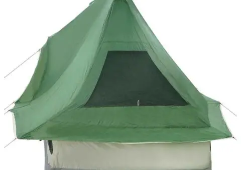 Cort de Familie Tipi Verde pentru 6 Persoane, Rezistent la apă - 5/5