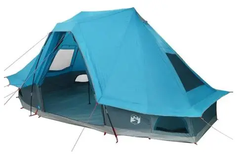 Cort de Familie Tipi Albastru pentru 6 Persoane, Impermeabil - 2/5