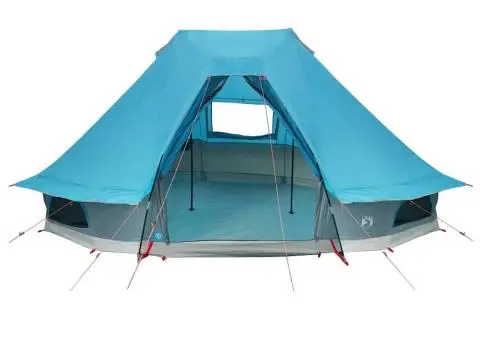 Cort de Familie Tipi Albastru pentru 6 Persoane, Impermeabil - 4/5