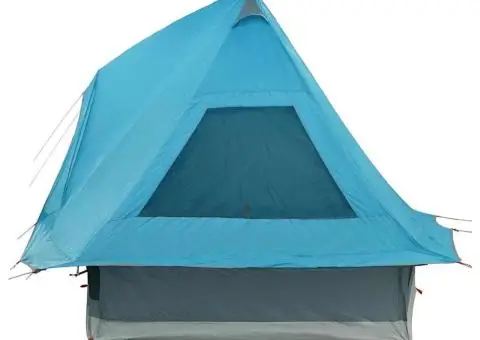 Cort de Familie Tipi Albastru pentru 6 Persoane, Impermeabil - 5/5