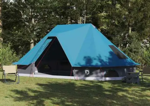 Cort de familie Tipi Albastru pentru 10 persoane impermeabil - 1/5