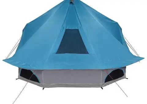 Cort de familie Tipi Albastru pentru 10 persoane impermeabil - 5/5