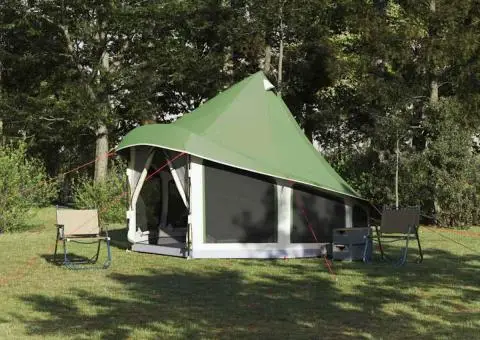 Cort Familial Tipi Verde 6 Persoane Impermeabil - 1/5