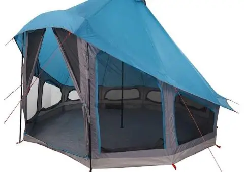 Cort de Familie Tipi Albastru pentru 6 Persoane Impermeabil - 2/5