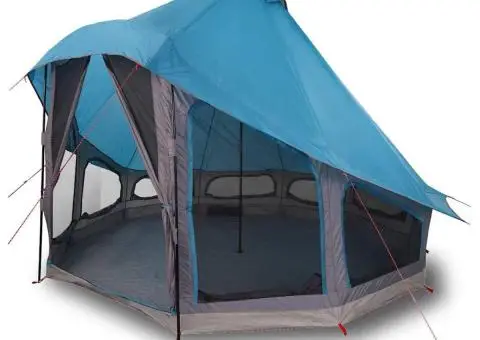 Cort de Familie Tipi Albastru pentru 6 Persoane Impermeabil - 3/5