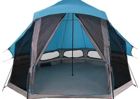 Cort de Familie Tipi Albastru pentru 6 Persoane Impermeabil - 4/5