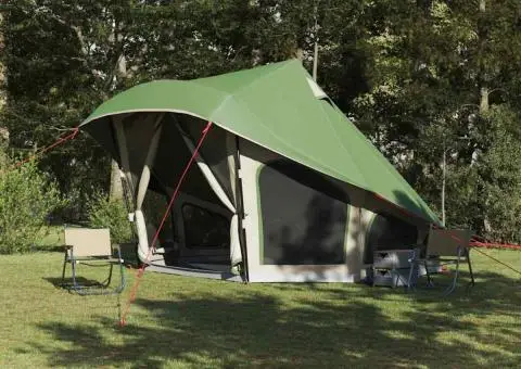 Cort pentru Familie Tipi Verde 10-Persoane Impermeabil - 1/5