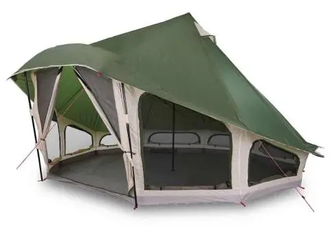 Cort pentru Familie Tipi Verde 10-Persoane Impermeabil - 3/5